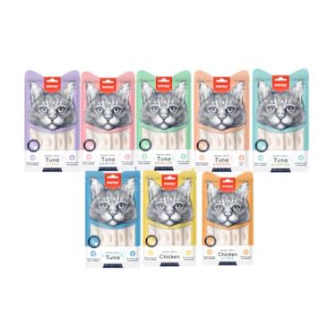 Imagem de Kit Petisco Wanpy Truly Creamy para Gatos – 8 Sabores Sortidos (40 unidades de 14g)