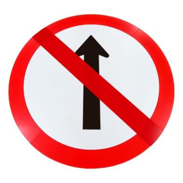 Imagem de Placa de Sinalização, Condomínio, Sentido Proibido, 60cm, em ACM 3mm (alumínio composto)