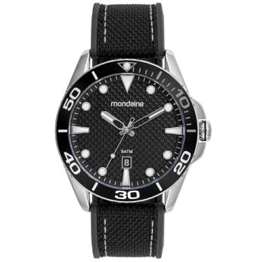Imagem de Mondaine Relógio Masculino Calendário Cromado Pulseira Nylon Silicone