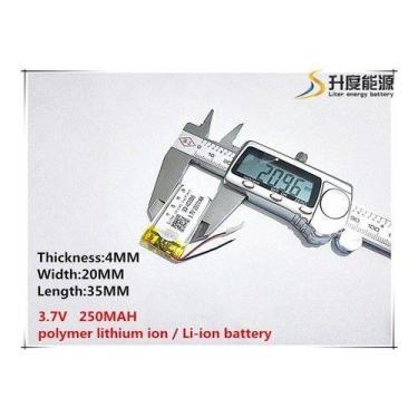 Imagem de Bateria 250 Mah 3,7v  Caneta Mp3 Mp4 Mini Camera Nova - bgb