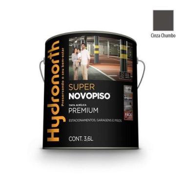 Imagem de Novopiso Super Cinza Chumbo Semi Brilho 3,6 Litros - Hydronorth