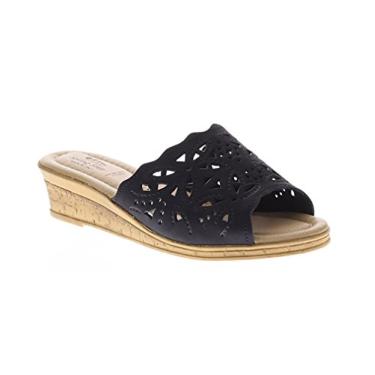 Imagem de Sandália feminina Spring Step Estella Fashion Wedge Slide, Preto, 6.5-7