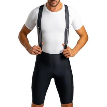 Imagem de Bretelle ciclismo masculino Free Force Endurance gel c/ bolso, Preto, 