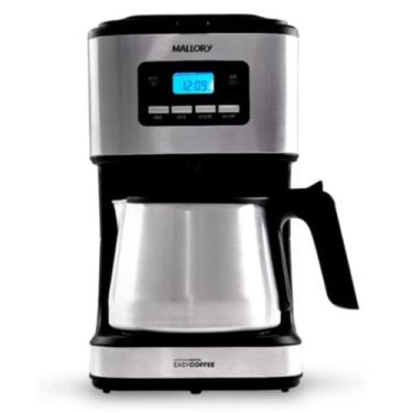 Imagem de Cafeteira Elétrica Mallory 1,5 Litros Easy Coffee Preto e Inox - 127V,