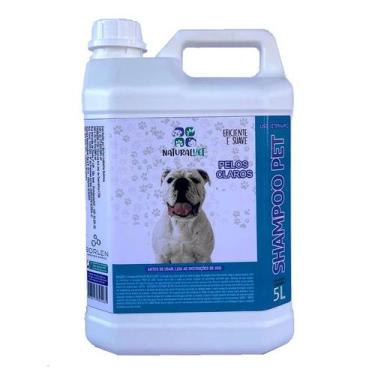 Imagem de Shampoo Para Pet Naturalvet Pelos Claros Eficiente Suave 5L - Borlen