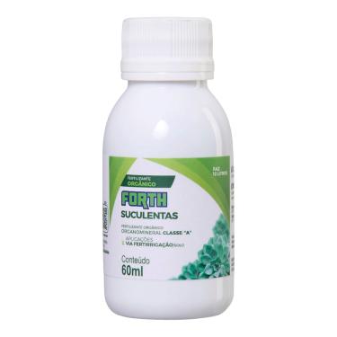 Imagem de Forth Suculentas, Fertilizante, Foliar, Fertirrigação, NPK + Micronutrientes, Líquido, Orgânico, Concentrado, Nutrição Balanceada, 60ml