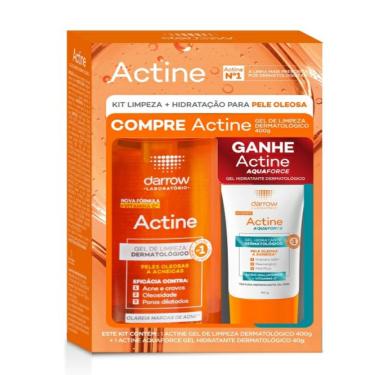 Imagem de Kit Darrow Gel de Limpeza Actine 400g + Gel Hidratante Actine Aquaforce 40g