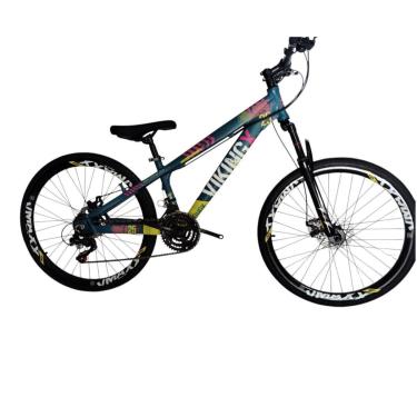 Imagem de Bicicleta 26 VikingX Tuff25 24v Indexada Suspensão Freeride Disco Mecânico Pneu Slick 1.50-Unissex