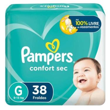 Imagem de Fralda Pampers Confort Sec Tamanho - G com 38 unidades