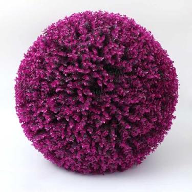 Imagem de Bolas Artificiais Da Planta, Bolas Artificiais Decorativas Da Grama, Bolas Plásticas Coloridas Do Buxo Para A Decoração Dos Casamentos, A Interna E A Exterior, B, 60 cm