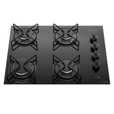 Imagem de Cooktop 4 Bocas Preto com Mesa de Vidro Atlas Agile Bivolt