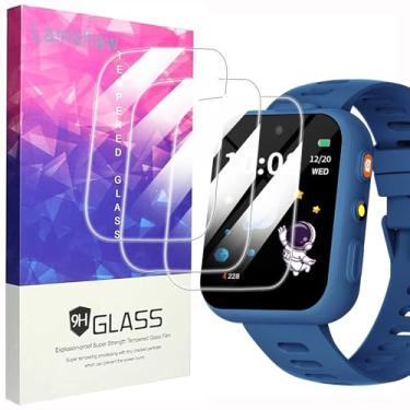 Imagem de Lamshaw Película protetora de tela compatível com BIGGERFIVE Star 2, [pacote com 3] Película protetora de tela de vidro temperado 9H compatível com Smart Watch IGGERFIVE Star 2 (pacote com 3)
