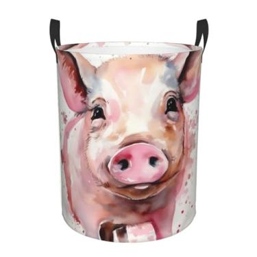 Imagem de Cesto de lavanderia sorridente dobrável à prova d'água cesto de armazenamento de roupas com alças pano oxford organizador de brinquedos cesta para banheiro, lavanderia, quarto, médio