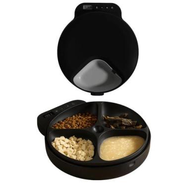 Imagem de Comedouro Automático Gato Cachorro Programável Ração Pet - Tatudeboa