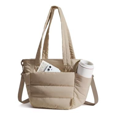 Imagem de BAGSMART Lancheira feminina pequena isolada com compartimento de almoço acolchoada leve e inchada para trabalho, viagens, ar livre, camelo