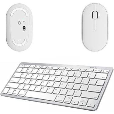 Imagem de Mouse, Teclado Bluetooth Galaxy Tab A8 X200/X205 10,5 Branco - Global 
