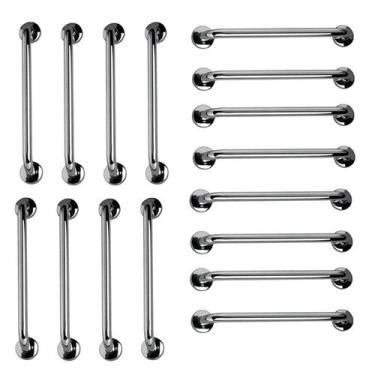 Imagem de Barra de Apoio 60cm Aço Inox Kit 18 Unidades Banheiro Box Idoso Gestan