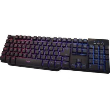 Imagem de Teclado Com Fio Oex Force-x Tc201 Gamer ABNT2 Semi Mecânico