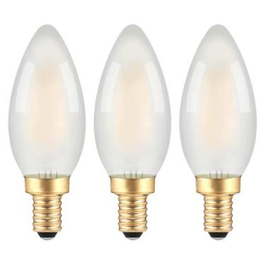 Imagem de Lâmpadas LED para velas TOKCON Frosted E12 2W (3 unidades)