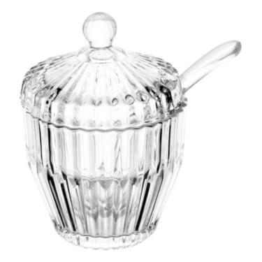 Imagem de Açucareiro Cristal Imperatriz Com Pegador 8x8x11cm - Wolff