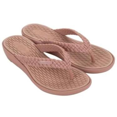 Imagem de Sandalia azaleia fernanda 19184 tiras traçadas, Nude medio, 36