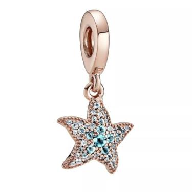 Imagem de Pandora Berloques de viagem exclusivos banhados a ouro rosa 14k com mistura de metal, One size, Metal, Sem Pedra Preciosa