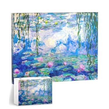Imagem de PieceRelax Quebra-Cabeças De Arte Em Tela Para Adultos - Monet - Nenúfares - Presente Exclusivo E Decoração Para Casa Com Arte De Quebra-Cabeça De Plástico Para Sala De Estar E Quarto [Hn1431]