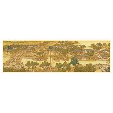 Imagem de Pintoo Panoramic Jigsaw Puzzles 2000 Piece for Adults - Panorama - Smart - Bears Along The River During The Qingming Festival Beautiful Plastic Puzzle for Home Decor Zero Dust Easy Storage [H1906]
