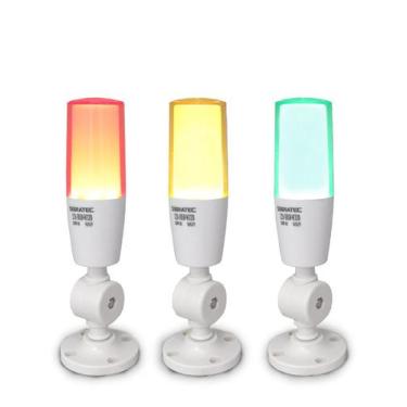 Imagem de Torre Luminosa Led Sirene Alarme Sonoro 3 Cores 110/220Vca - Sibratec