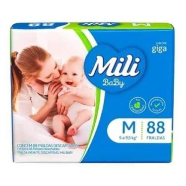 Imagem de Fralda Mili Baby Giga Tamanho M Com 88 Fraldas