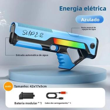 Imagem de Pistola De Água Elétrica Automática De Alta Pressão Para Meninos, Brin