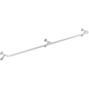 Imagem de Cabideiro Montado Na Parede, Cabideiro De Aço Inoxidável Para Serviço Pesado, Prateleira De Exibição De Loja De Roupas Boutique, 180cm