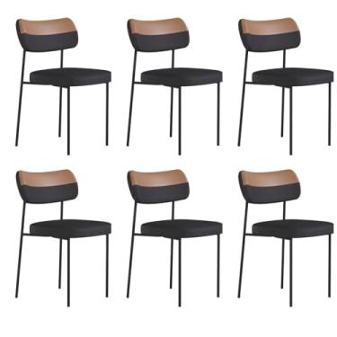Imagem de Kit 6 Cadeiras Mona Para Sala Jantar Gourmet em Aço-EdeCasaMoveis