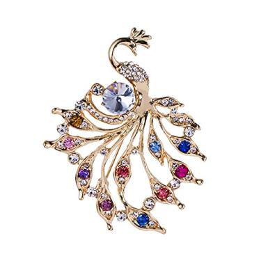 Imagem de Broche de coruja delicada beija-flor borboleta libélula pavão sapo abelha animais broche pino delicado cristal strass zircônia cúbica animais e inseto broche para mulheres meninas sobretudo suéter decoração, Metal, Sem pedra