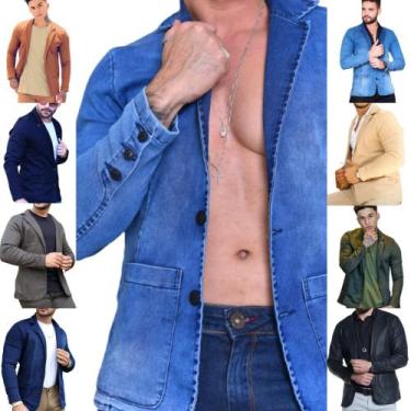 Imagem de Blazer Masculino Slim Fit Esporte Fino - Debatt Dragonfly Jeans, Xg, 8