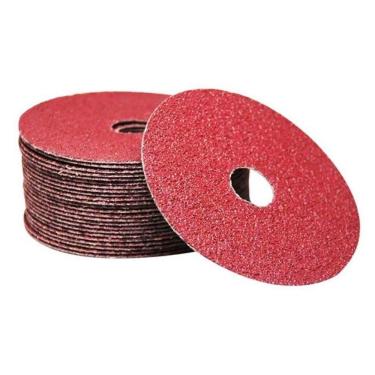 Imagem de Jogo de 10 Disco de Lixa Abrasivo 4.1/2" Aço Inox Metal Alumínio Grão 80