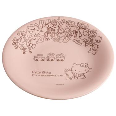 Imagem de Skater CHPL24-A Sanrio Mino Ware Travessa 9,4 polegadas (24 cm) Cerâmica, Hello Kitty