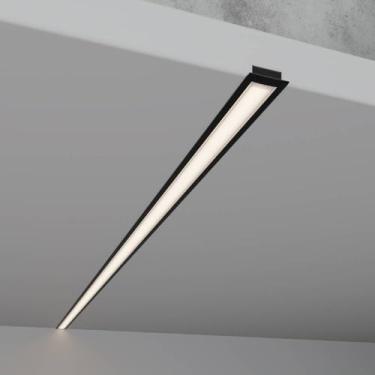 Imagem de Perfil Embutir Alumínio 24x7mm 3m - Preto