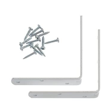 Imagem de Bemfixa 6430 Cantoneira com Parafuso, Branco, 100 mm, 2 unidades