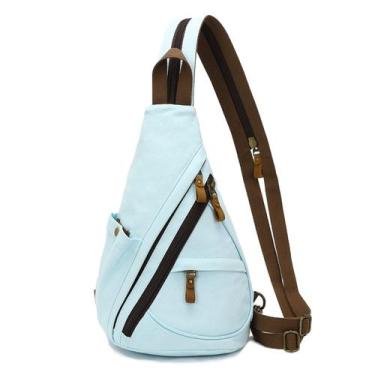 Imagem de Mochila tiracolo pequena de lona Sling Bag KL928 impermeável