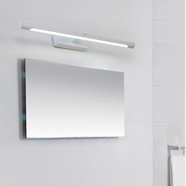 Imagem de GZZBMY Luz de Espelho LED Arandelas de Parede Banheiro Moderno Alumínio Impermeável Arandela Espelho Armário Iluminação Banheiro Iluminação de Parede para Sala de Estar Quarto (Branco Luz Natural, 46