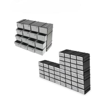 Imagem de Gaveteiro Organizador de Plástico com 16 Gavetas – Modular, Resistente e Compacto para Ferramentas, Joias, Eletrônicos e Costura