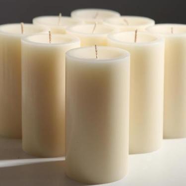 Imagem de Velas Pillar MOSROAD Ivory 2,8 x 6 polegadas servidas à mão (pacote co