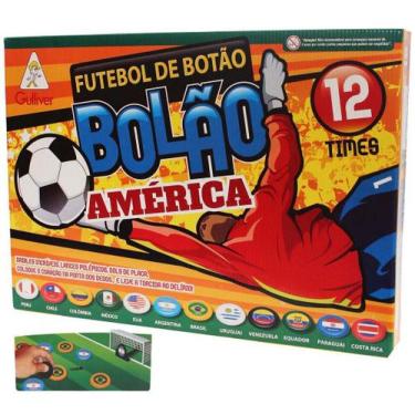 Imagem de Futebol Botão Bolão 12 Times Seleções Jogo Menino Original - Gulliver,
