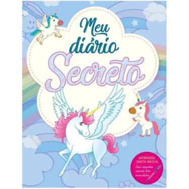 Imagem de Diário Secreto Unicórnio Azul - Caneta Mágica - 60 Páginas