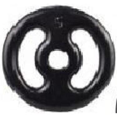 Imagem de Kit 4 Anilhas 5 Kg + 2 Barras Oca 0,40 - Fitness Musculação