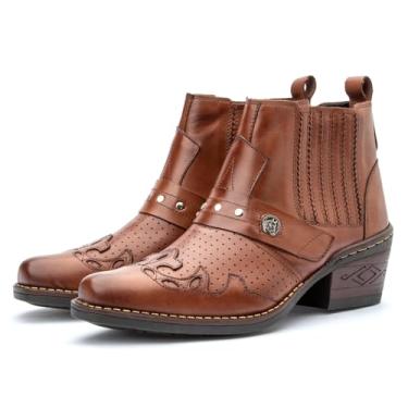Imagem de Bota Country Masculina Couro Legitimo Texana Casual (Whisk, 37, BR, Adulto, Numérico, 37)