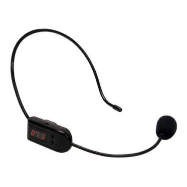 Imagem de Microfone FM sem fio, megafone, microfone de rádio para alto-falante -