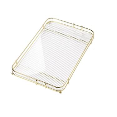 Imagem de Organizador de armário para casa de banho e cozinha, prateleira de armazenamento sob o lava-loiças, prateleiras, organização de gavetas de armário, economiza espaço na bancada (cor: Transparente