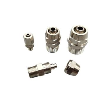 Imagem de Tubo PC4 6 8 10 12 mm para M5 1/8 1/4 3/8 1/2 Traquéia Parafuso Rápido Acessórios de Tubulação Cobre Componentes Pneumáticos Junta de Torção Rápida 1 peça (PC OD12MM, 1/20.3 cm)